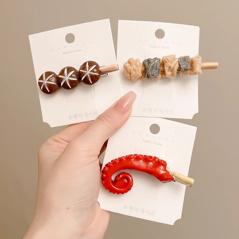 Women Simulated Food Hair Clip - Marine Salt Mix ulasan dan harga
