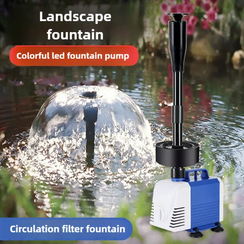110V 220V Fish pond fountain p - Marine Aquarium Water ulasan dan harga