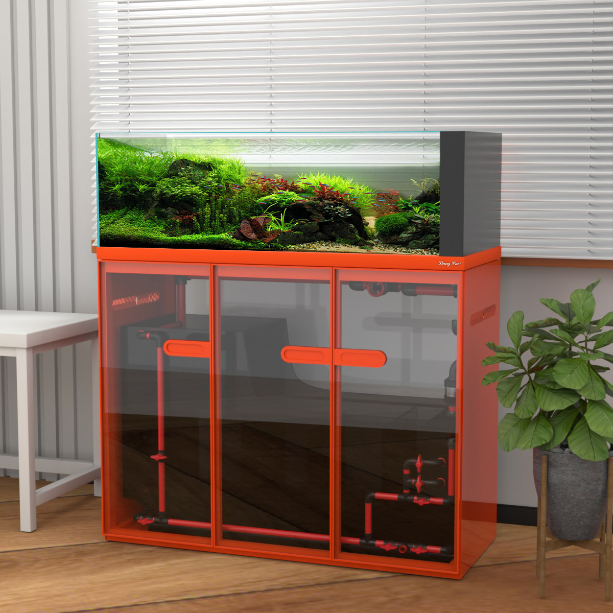 Large Modern Style Glass Fish  - Marine Aquarium Tank For Sale ulasan dan harga