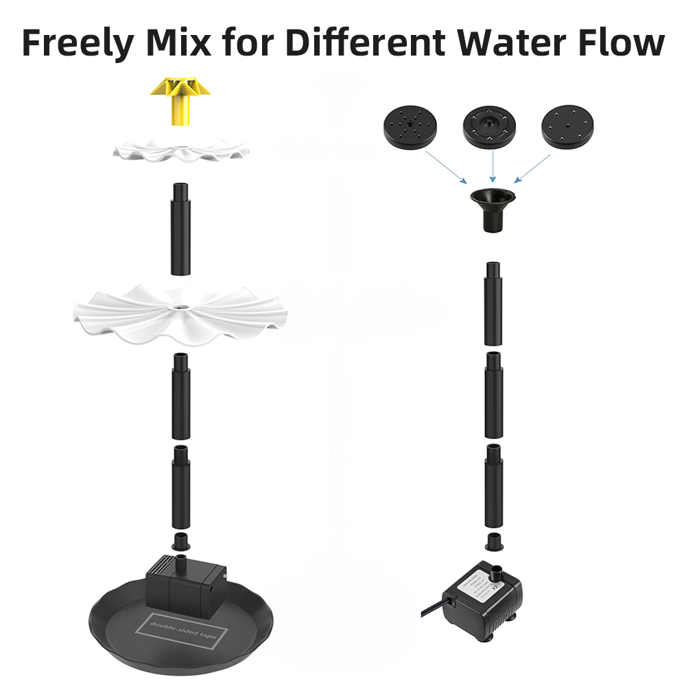 Solar Fountain Pump for Bird B - Marine Aquarium Led ulasan dan harga