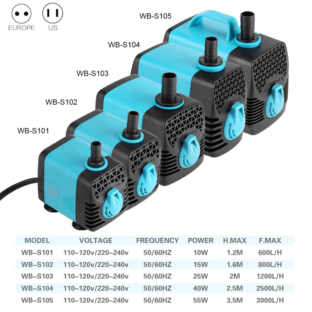 220V Ultra Quiet Submersible W - Marine Aquarium Water ulasan dan harga