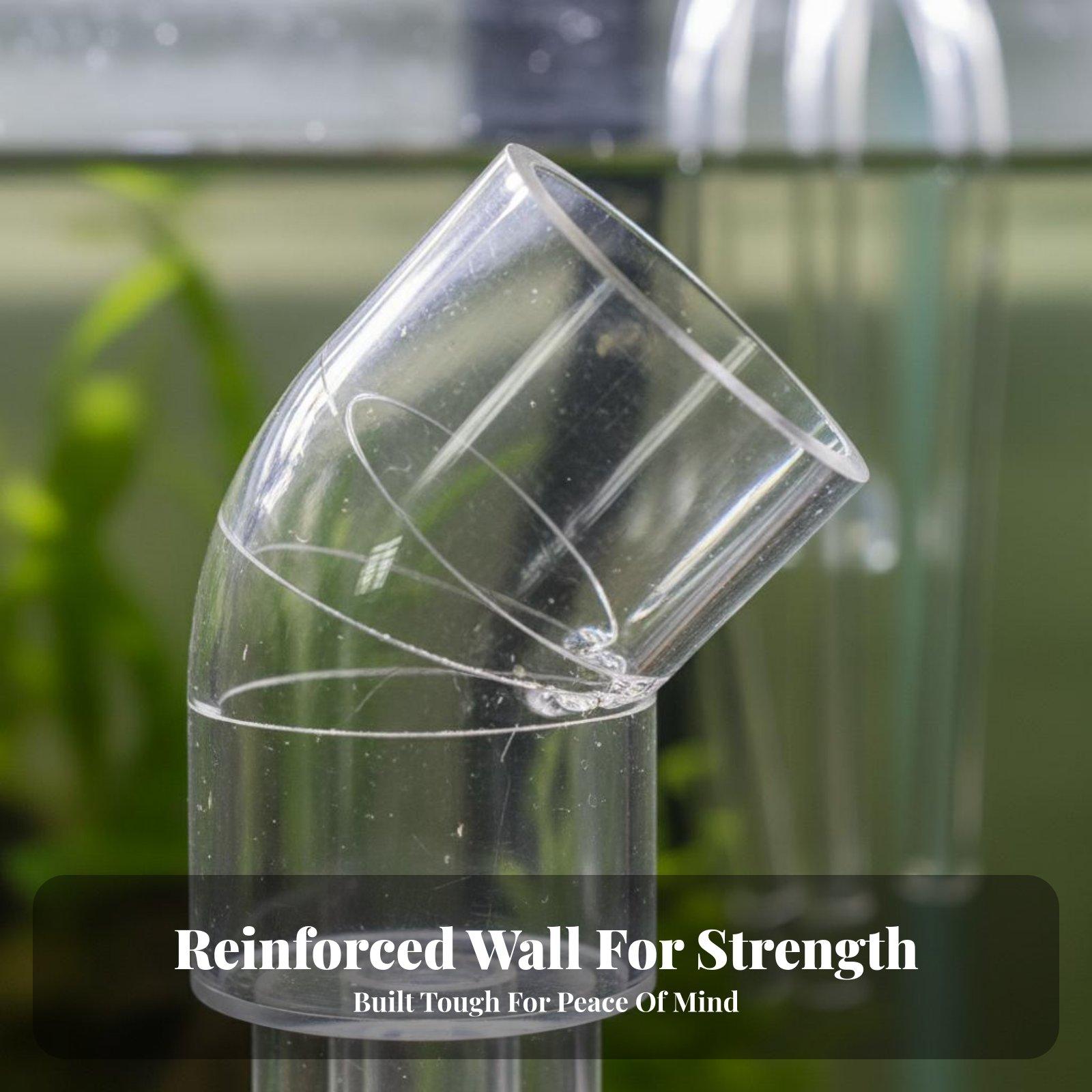 Transparent Aquarium Elbow Pip - Aquarium & Marine Science Center ulasan dan harga