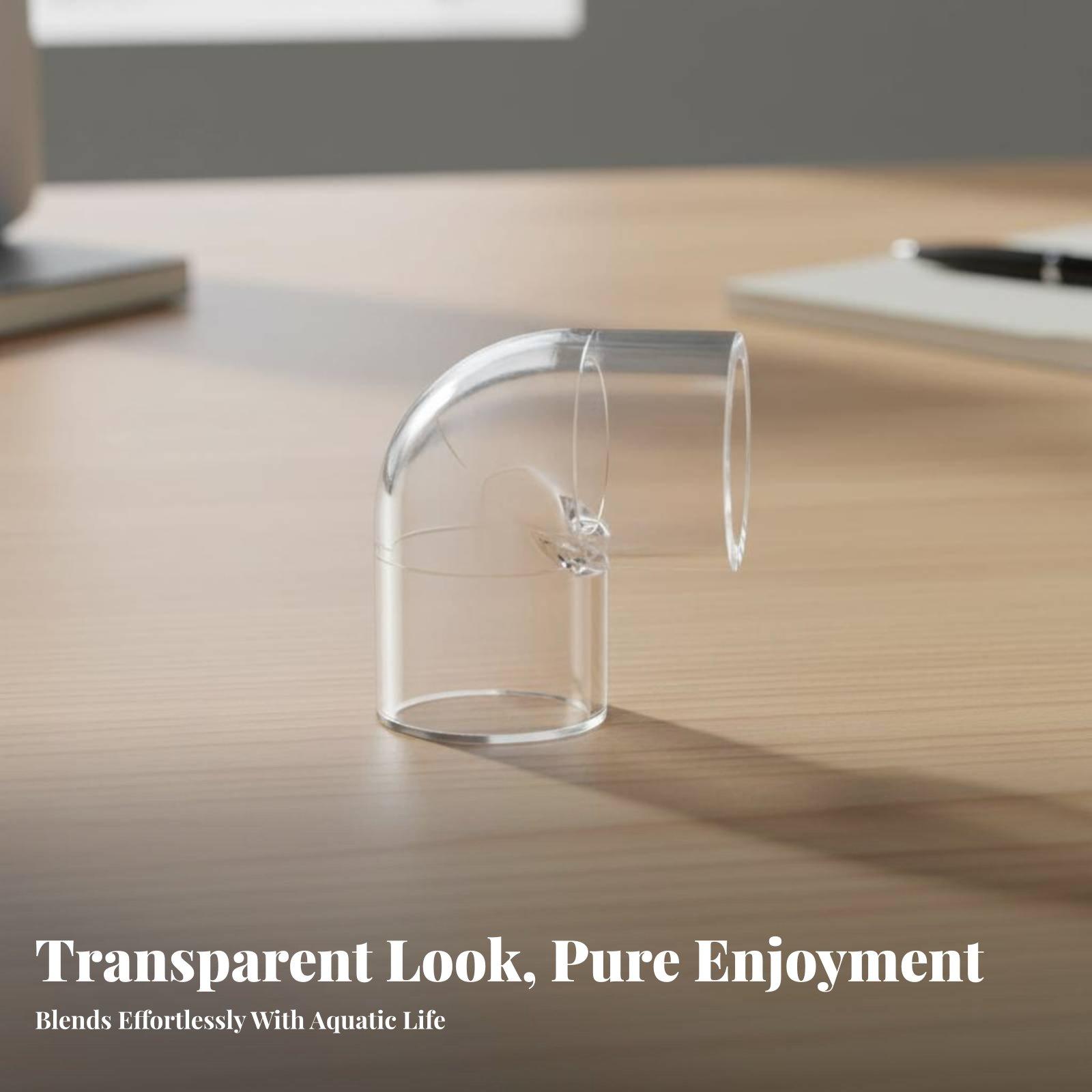 Transparent Aquarium Elbow Pip - Aquarium & Marine Science Center ulasan dan harga