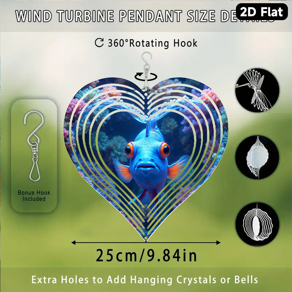 2D Flat, 1pc Bohemian Blue Man - Aquarium Blue Marine ulasan dan harga